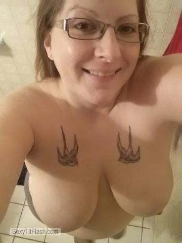 Tit Flash: My Very Big Tits (Selfie) - Topless Jenny Jenny from United States